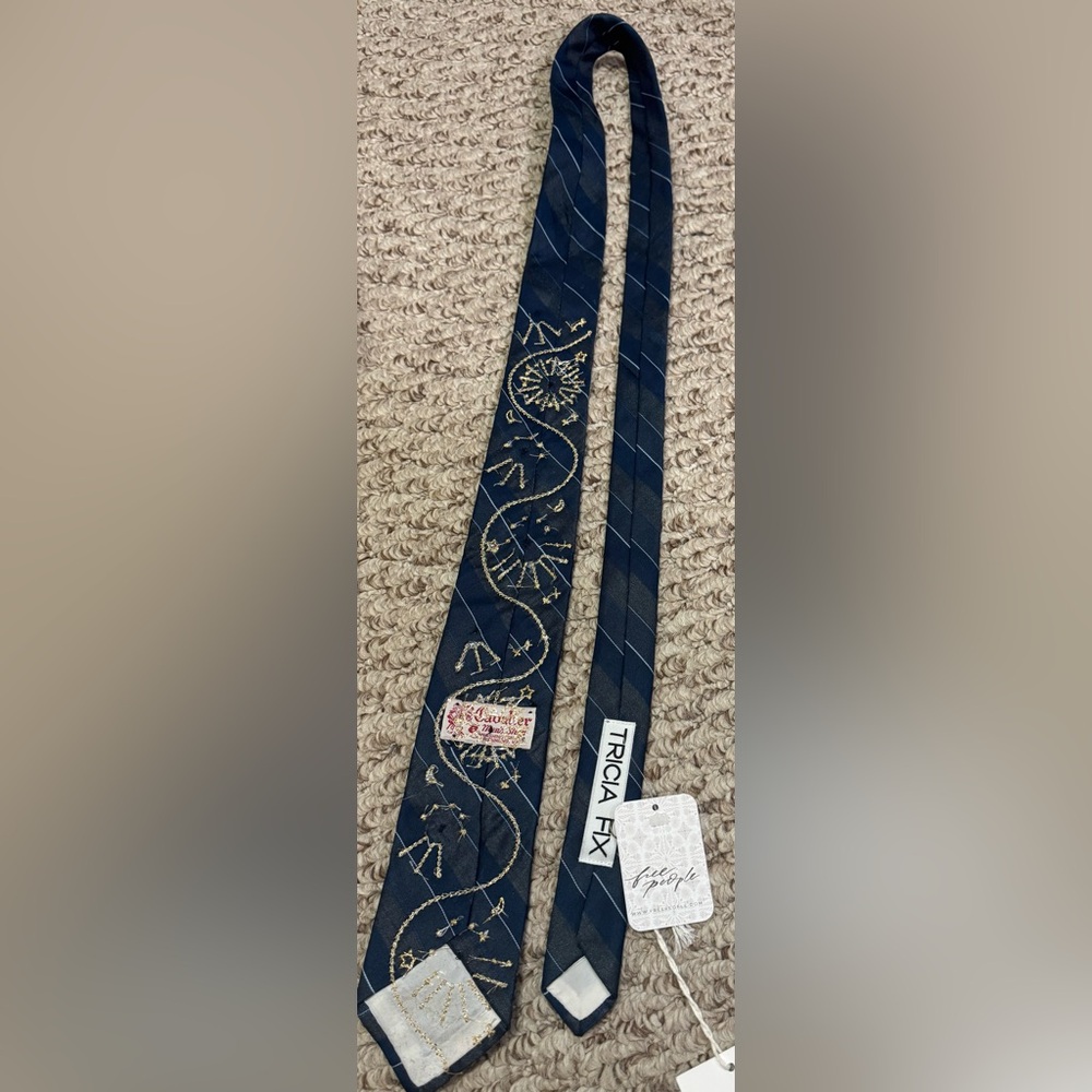NWT Free People Tricia Fix Embellished Tie - blue - one size / ALL - Picture 11 of 13